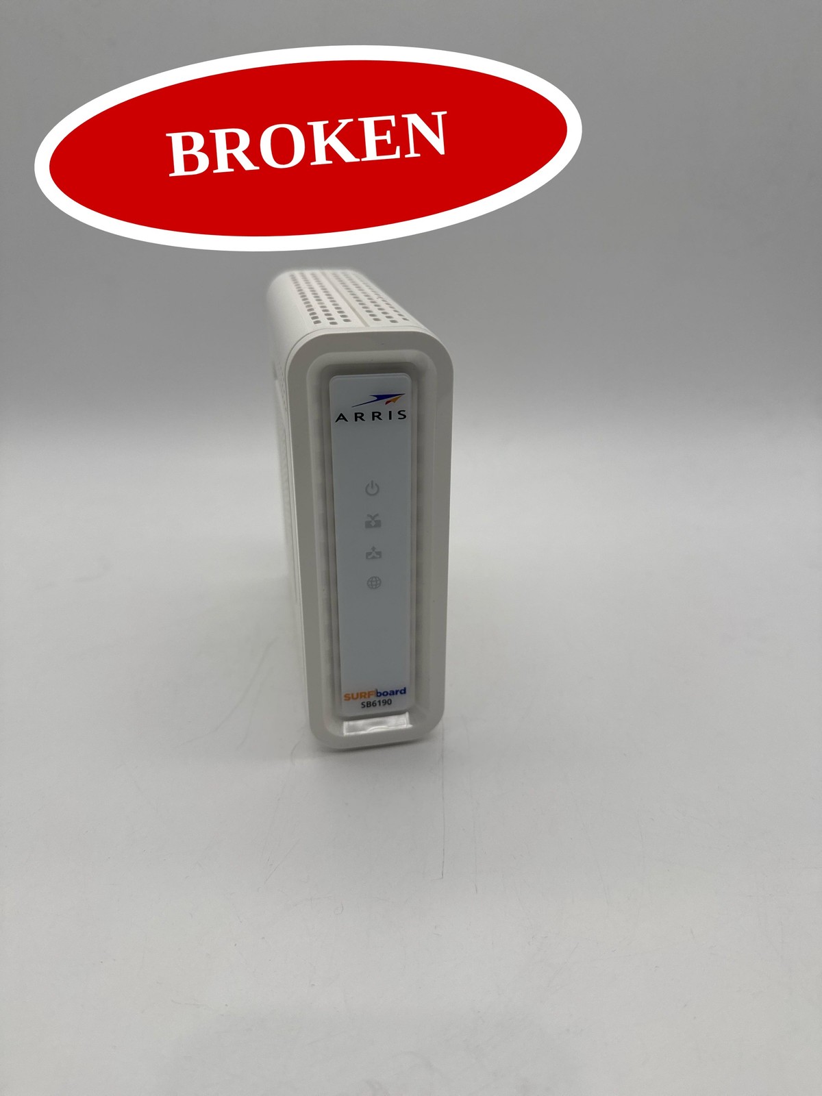 (BROKEN) ARRIS SB6190 Cable Modem DOCSIS 3.0 32x8 Gigabit 800 Mbps Max Speed