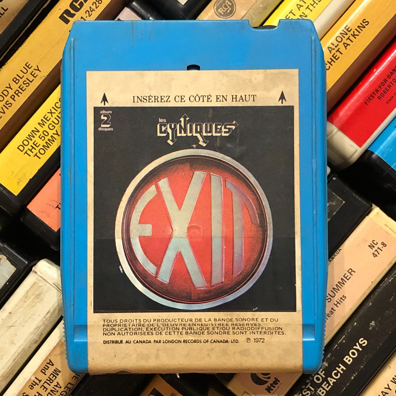 Les Cyniques : Exit (1972), 8 Track Tape French CANADIAN