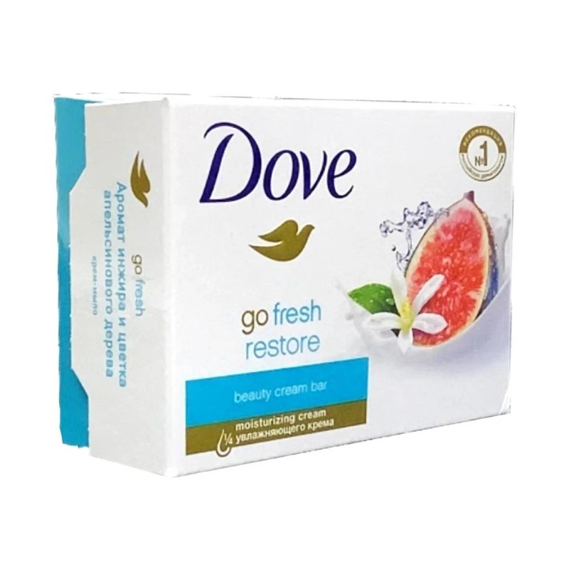 10x Dove Soap Bar Restore Blue Fig & Orange Blossom Moisturizing Cream 135g