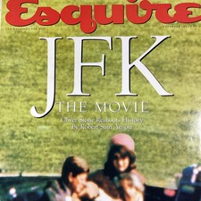 Esquire Magazine 1991 JFK Stone Sean Young Led Zep Capote Hersh Campeau Banderas