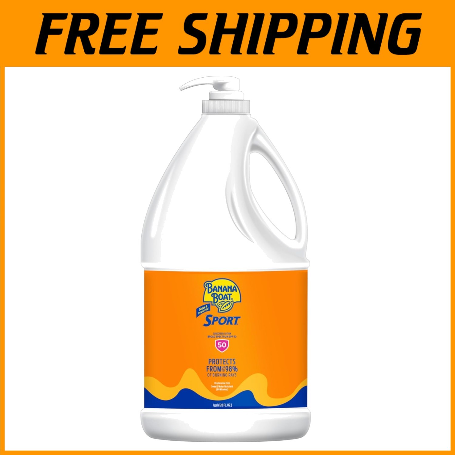 Clinically Proven Sport Sunblock SPF 50, 128Fl Oz