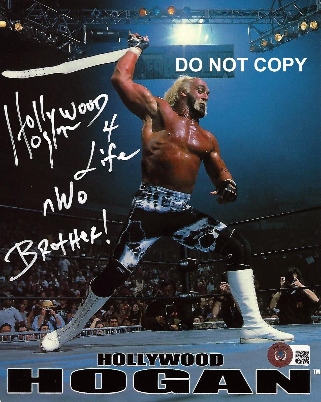 Hulk Hogan NWO WWE LEGEND Signed Autographed REPRINT 8x10 Photo RP 7