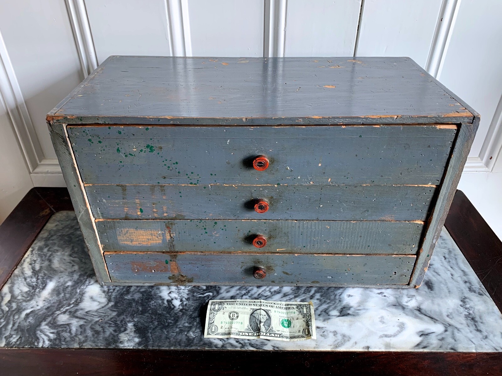 Primitive Spool/ Tool  Chest Blue