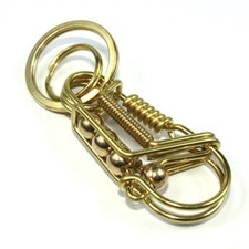 Handmade Brass Keychains Keyrings Belt Clip Wallet Bag Car Key Chain Holder Gift