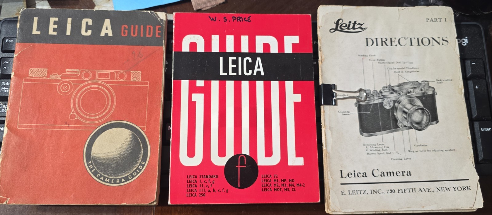 3 Vintage Focal Camera Guides - Leica Leitz