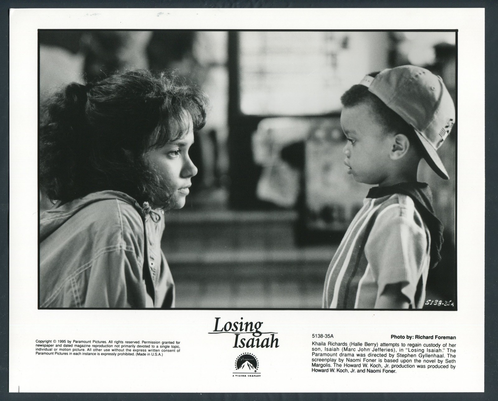 HALLE BERRY MARC JOHN JEFFERIES in Losing Isaiah '95 CHILDSTAR WOW