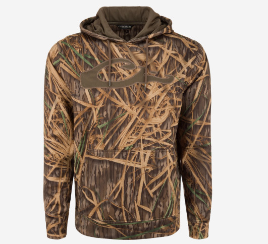 Drake Waterfowl Performance 8-Shot Shadowgrass Camo Hoodie