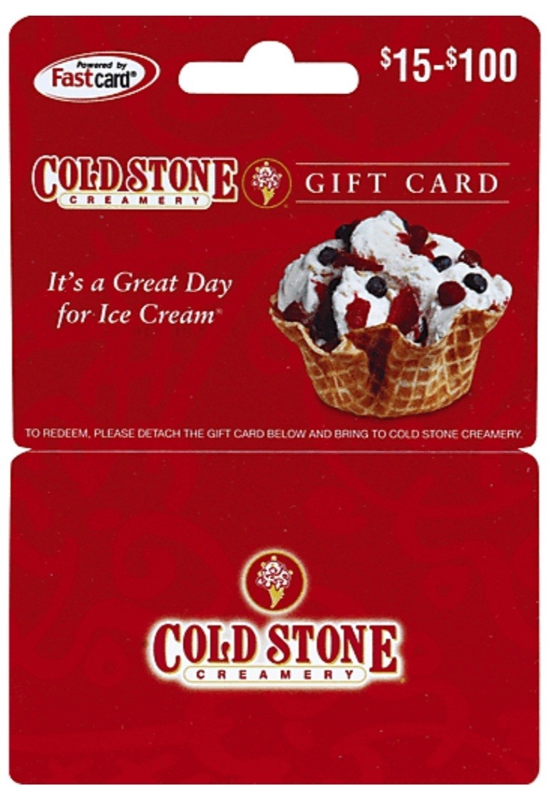 Cold Stone Creamery $50 Gift Card Carvel Twistee Treat Like Candy Coupon Wedding