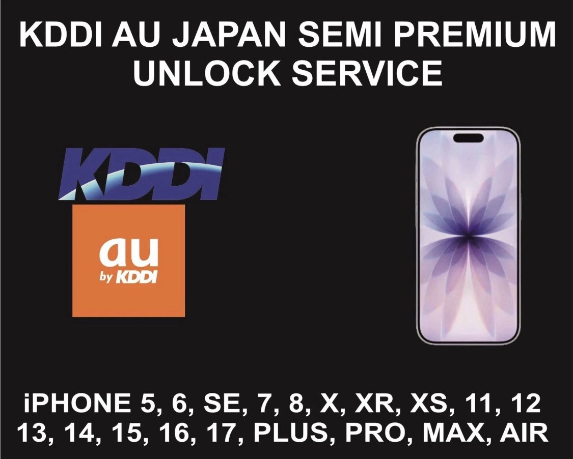 AU KDDI JAPAN UNLOCK - CLEAN/UNPAID
