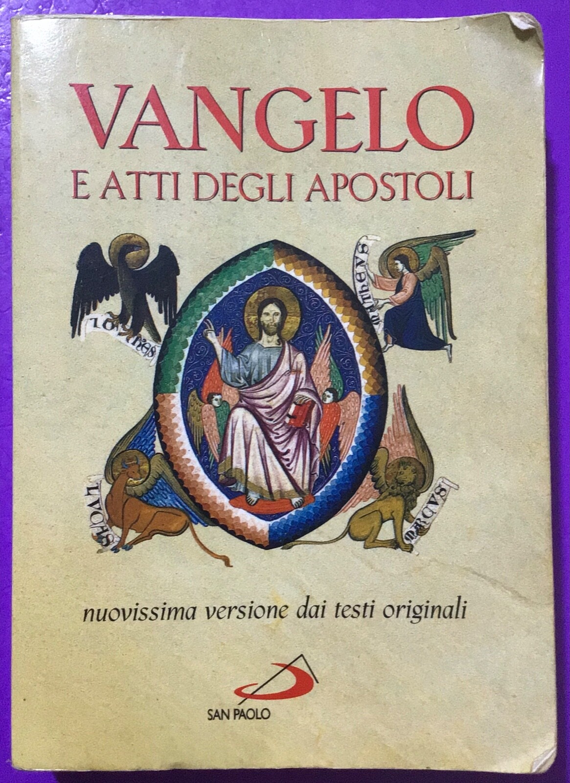 HOLY BOOK, GOSPEL AND ACTS OF THE APOSTLES - REF. 9398