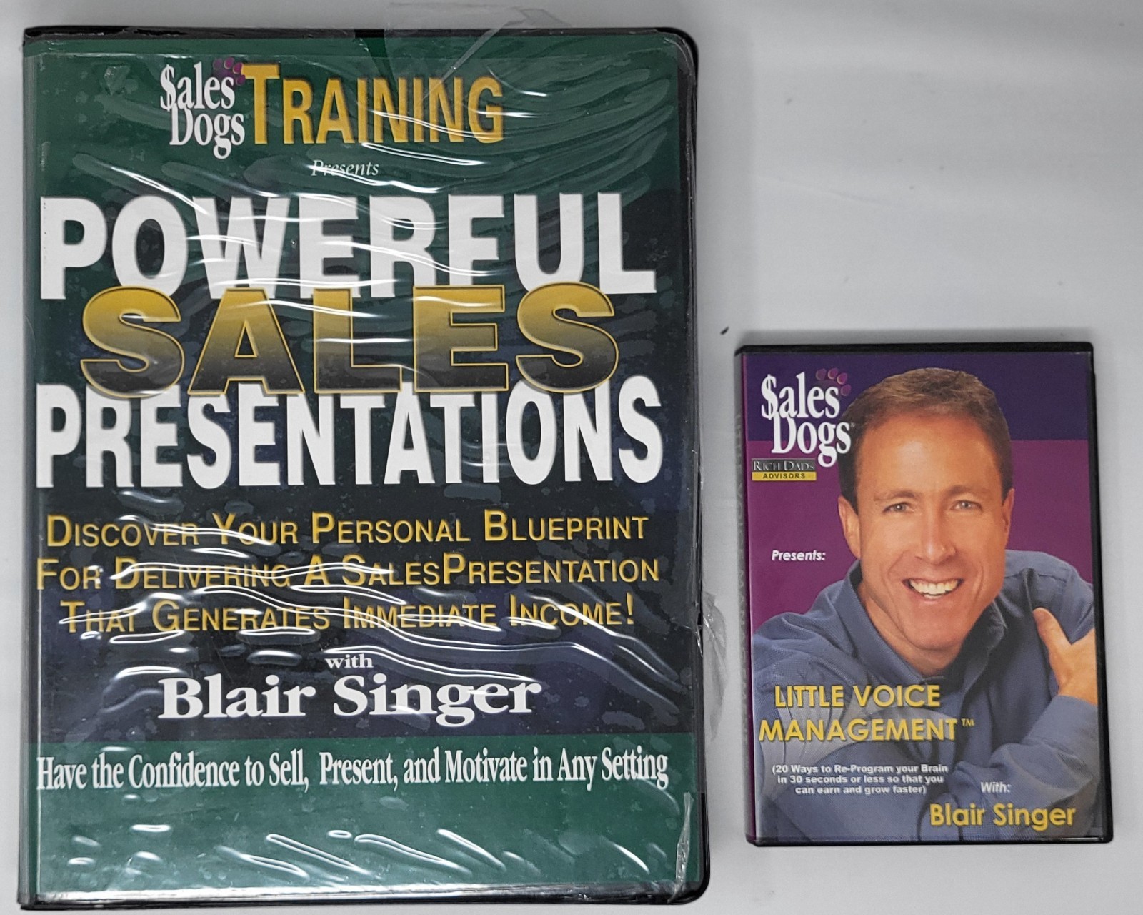 Powerful Sales Presentations and Little Voice Mastery by Blair Singer -CD format