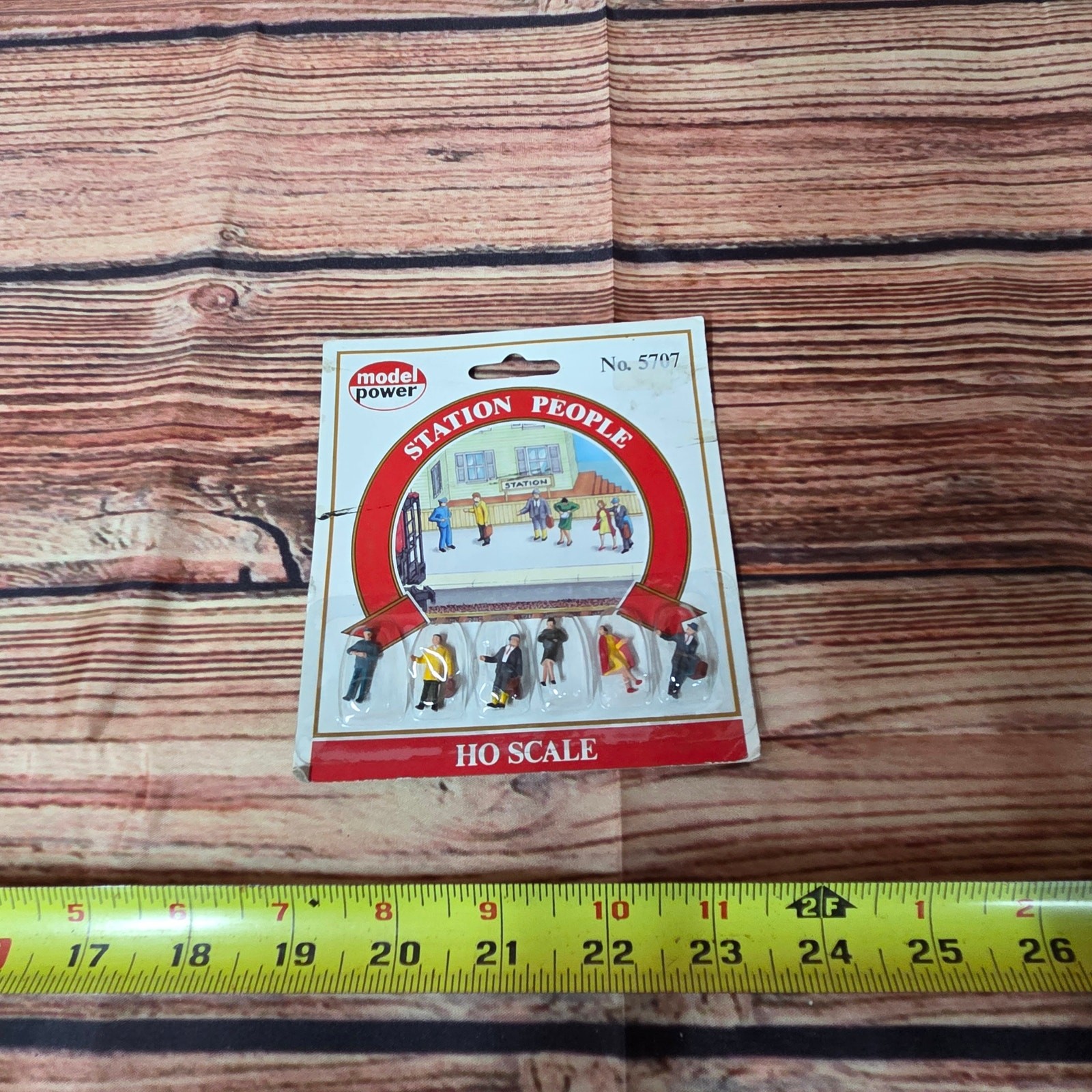 Model Power No. 5707 Station People – HO Scale Hand Painted Figures - Vintage