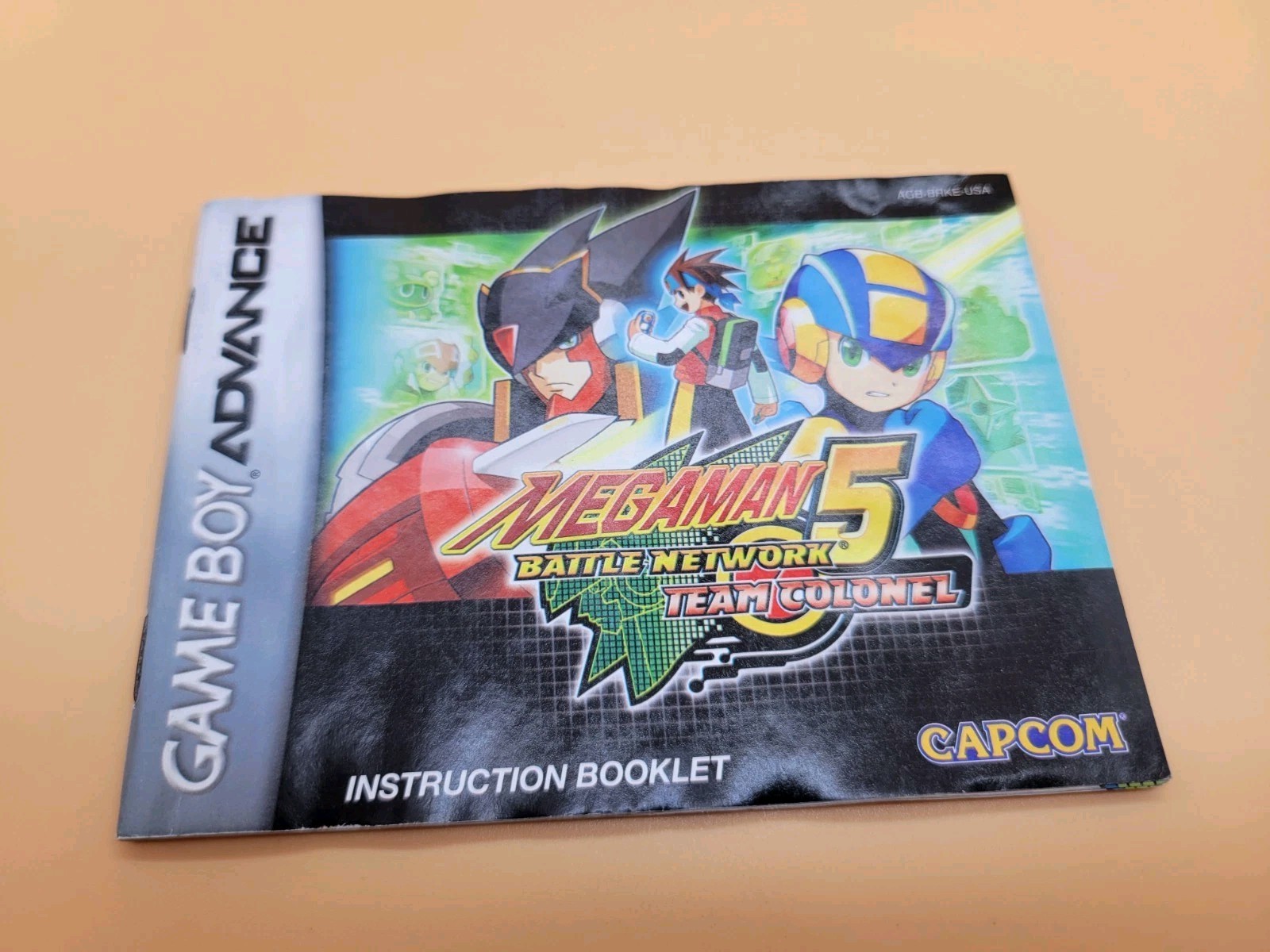 Mega Man Battle Network 5 Team Colonel Gameboy Advance GBA Manual 