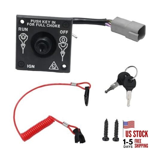 176408 Boat Kill Switch Outboard Ignition Switch Replacement for Johnson BRP 