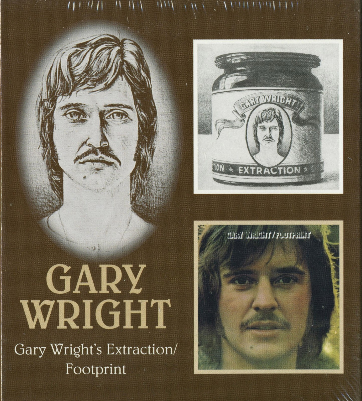 EXTRACTION / FOOTPRINT BY GARY WRIGHT - NEW BGO UK IMPORT CD - 2 LPS ON 1