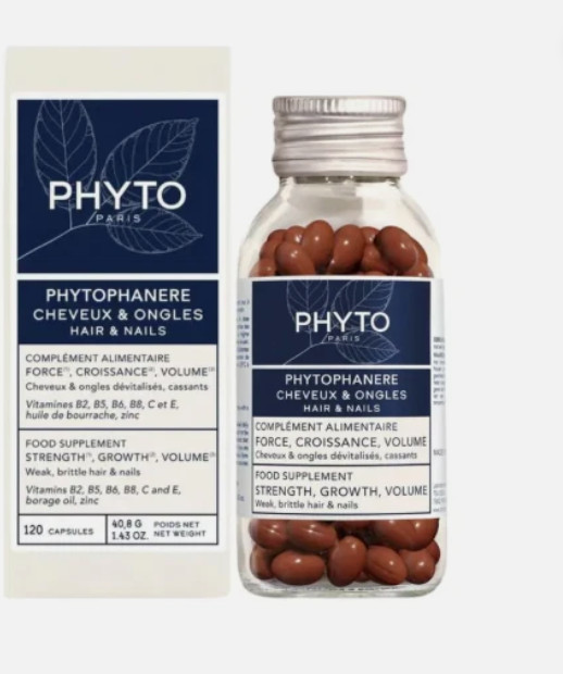 Phyto Phanere Dietary Supplement Hair & Nails 120 Caps #tw