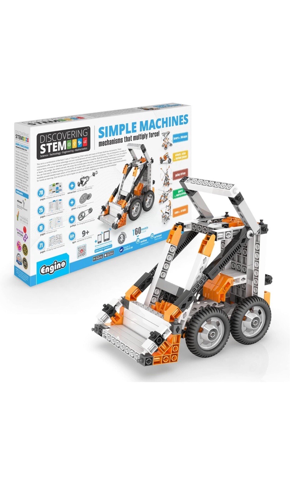 Engino- STEM Toys, Simple Machines, Construction Toys for Kids 9+, Gifts for Boy