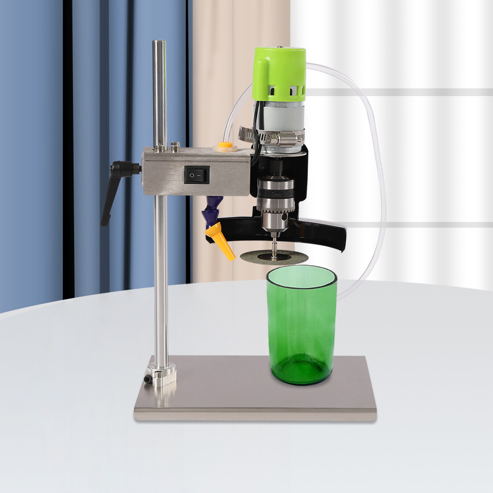 150w Electric Glass Bottle Cutter Glassware Cutting Machine & 3* Saw Blades!