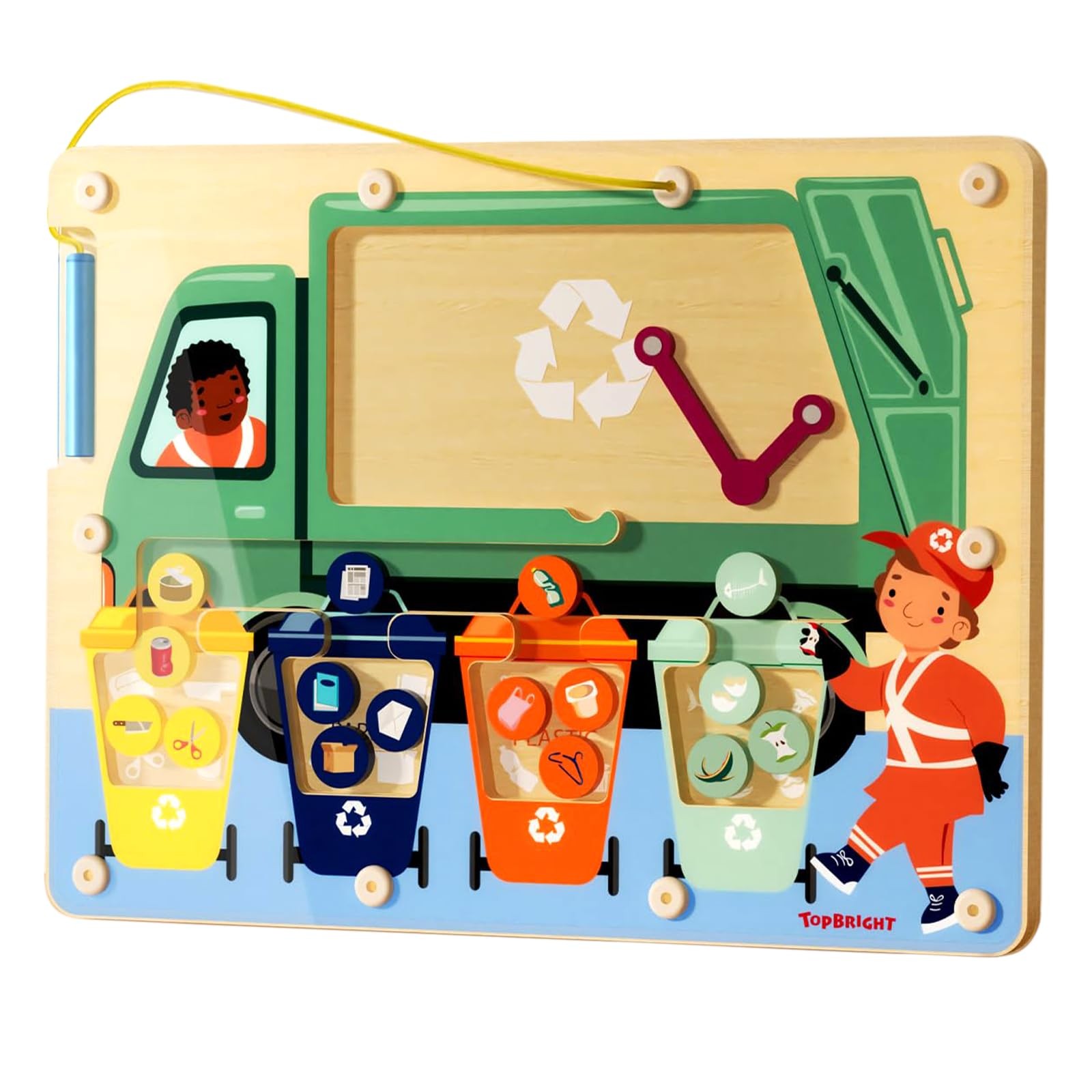 Magnetic Color Maze Sorting Game Montessori Toys for 3+ Year Old Boys Gifts, ...