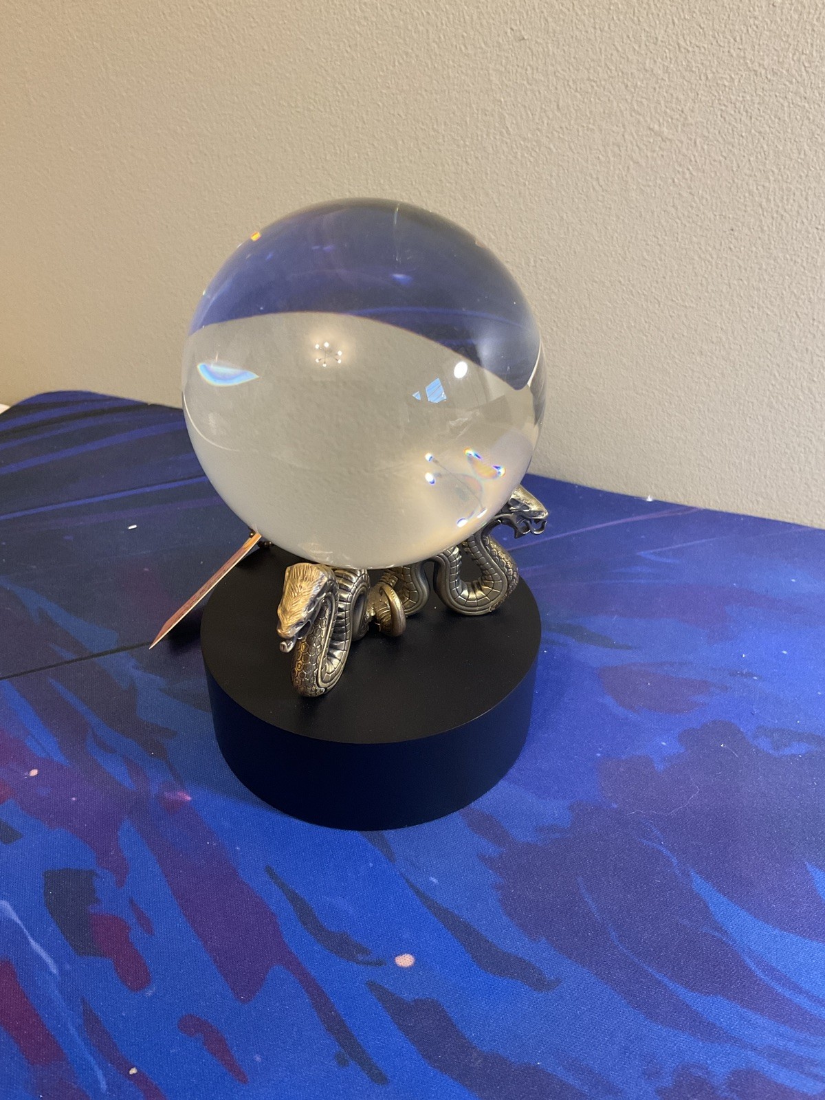 HARRY POTTER COLLECTOR PROPHECY ORB noble collection SNAKE SERPENT STAND 