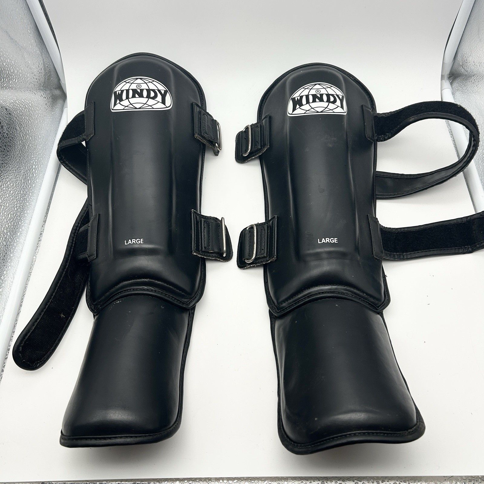 Windy Muay Thai Shin Pads Size Large Sturdy Material