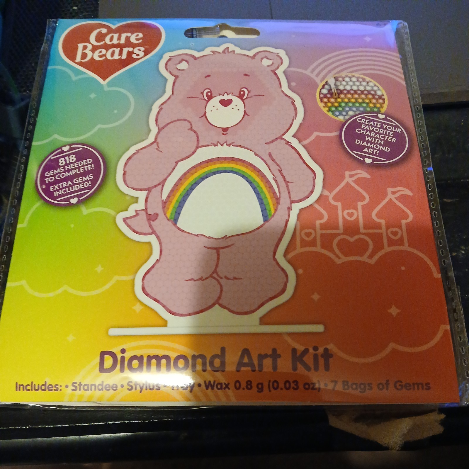 NEW & SEALED Cheer Bear Care Bear Diamond Art Kit