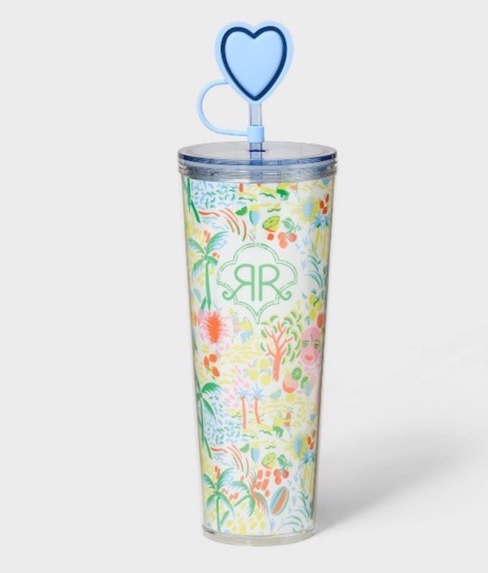 24oz Vacation Tritan Hydration Tumbler White/Blue Roller Rabbit x Target IN HAND