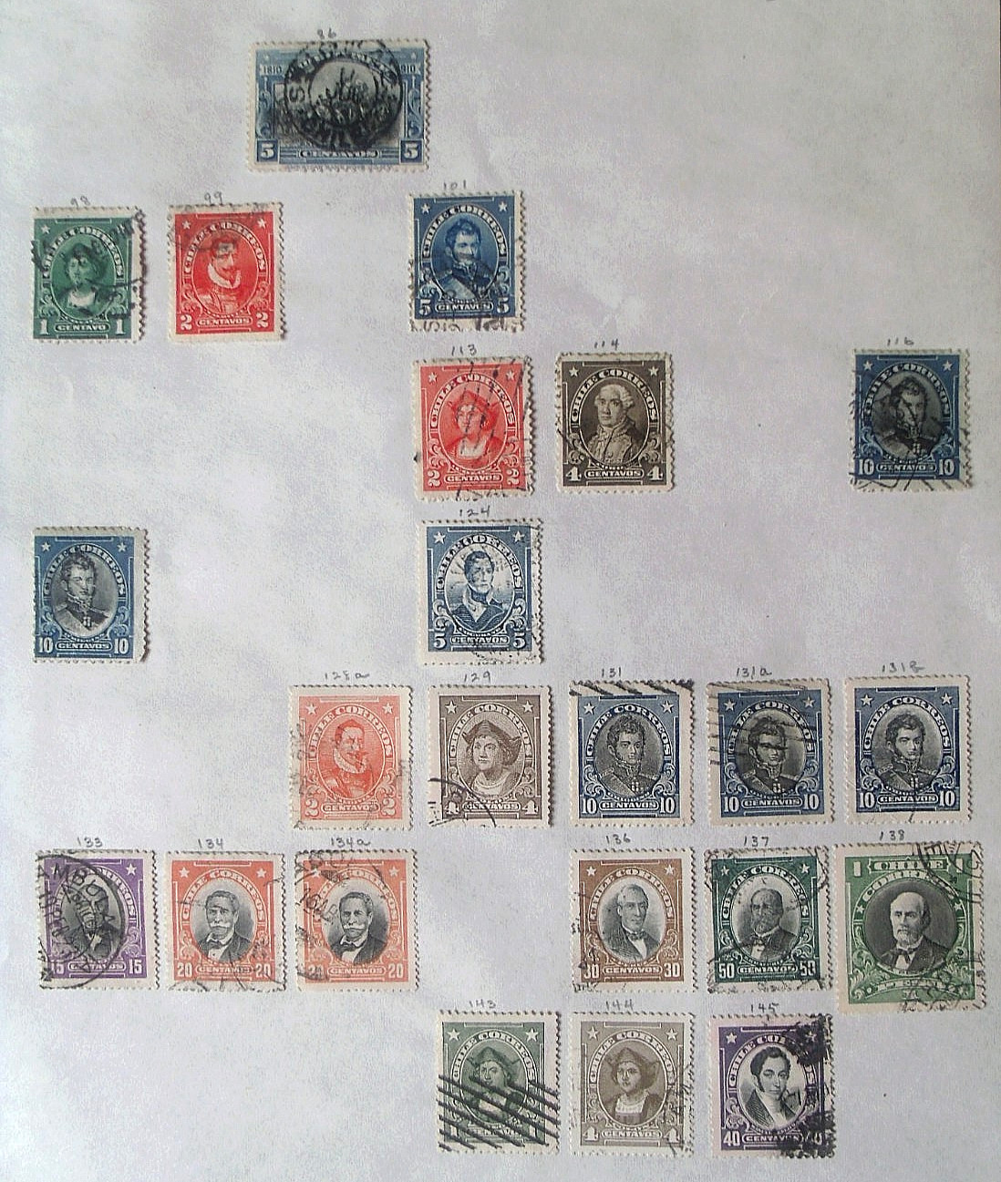 23 Chile Stamps -  Lot#EF6