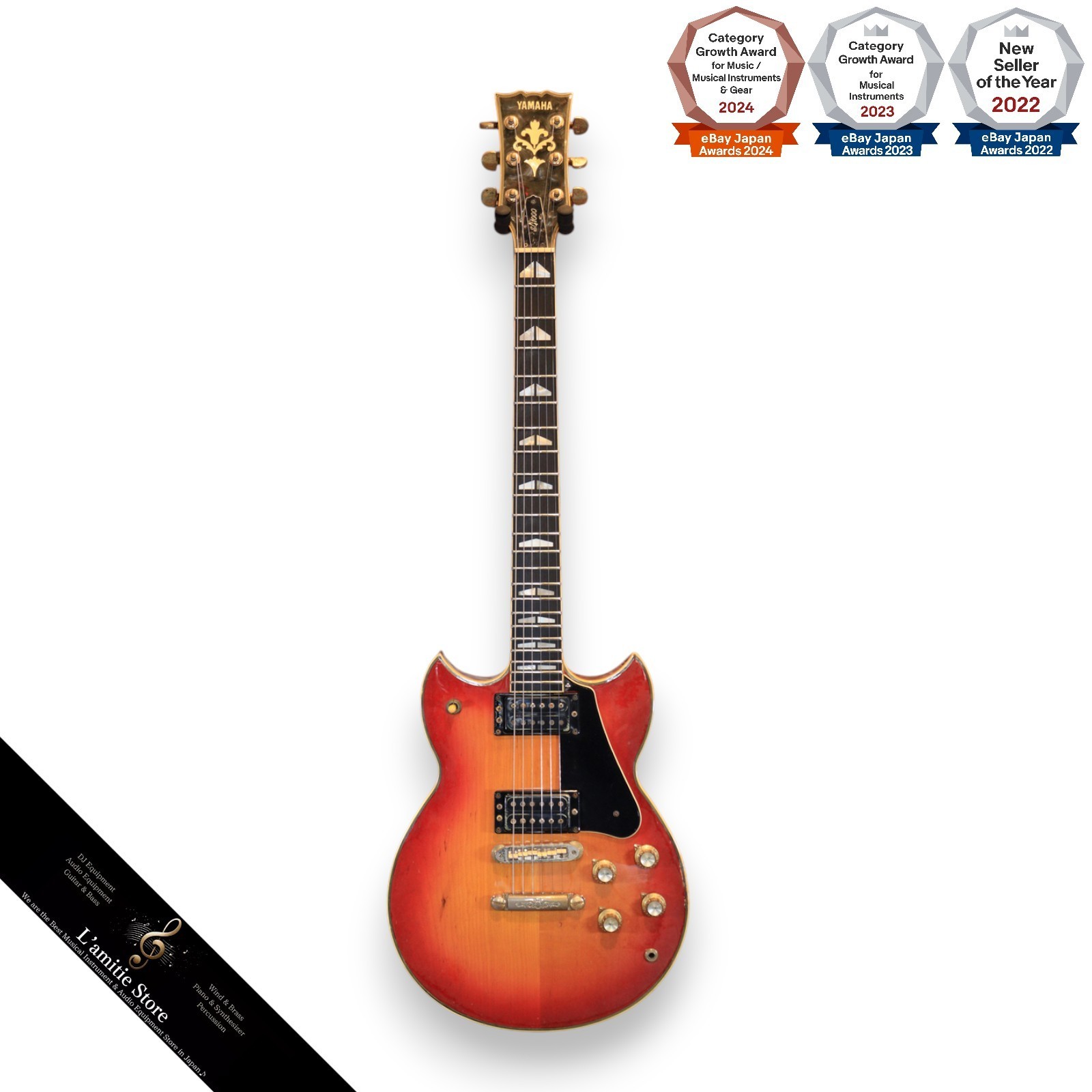 YAMAHA SG1000 Electric Guitar Red Sunburst 1981 "