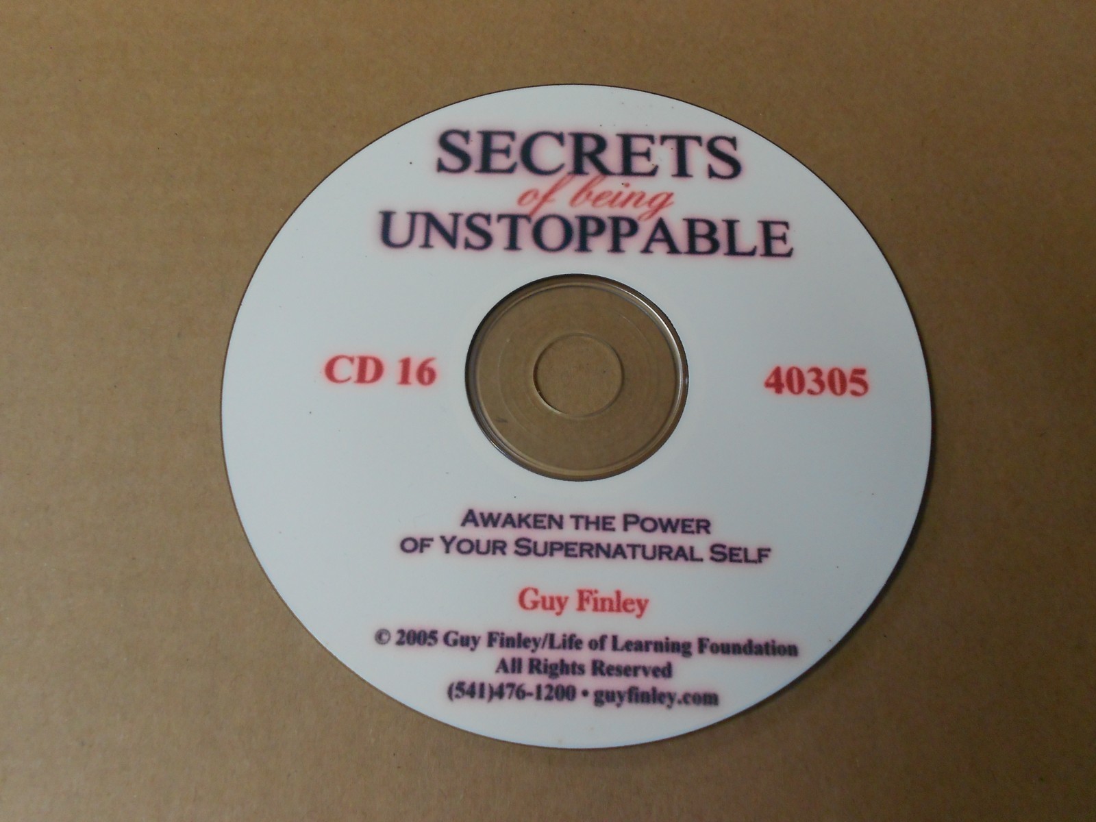 Guy Finley Secrets Being Unstop Awaken the Power of Your Supernatural Self 1 CD