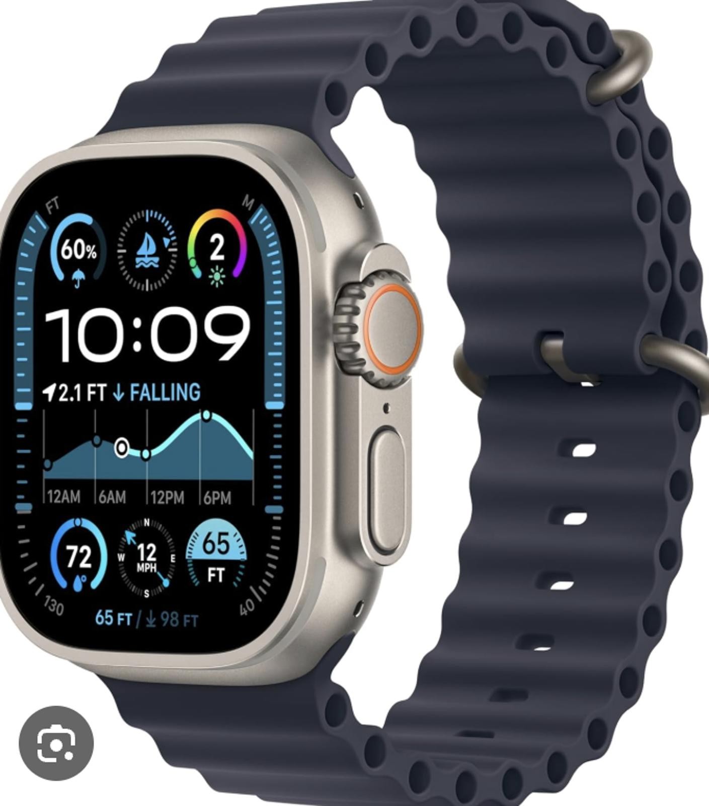 Apple Watch Ultra with Blue Alpine Loop Band