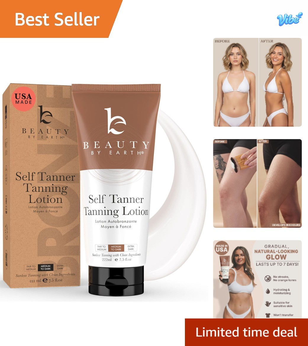 Self Tanner -  Made with Natural & Organic Ingredients, Moisturizing Self Tan...