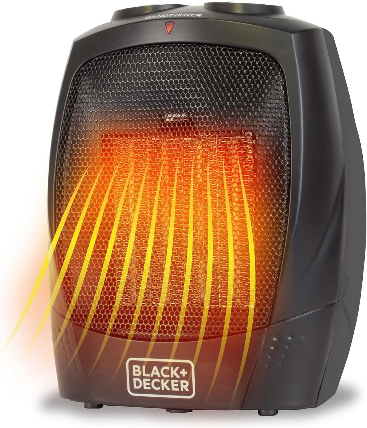 BLACK+DECKER Portable Space Heater, Room Space Heater with Carry Handle for Easy