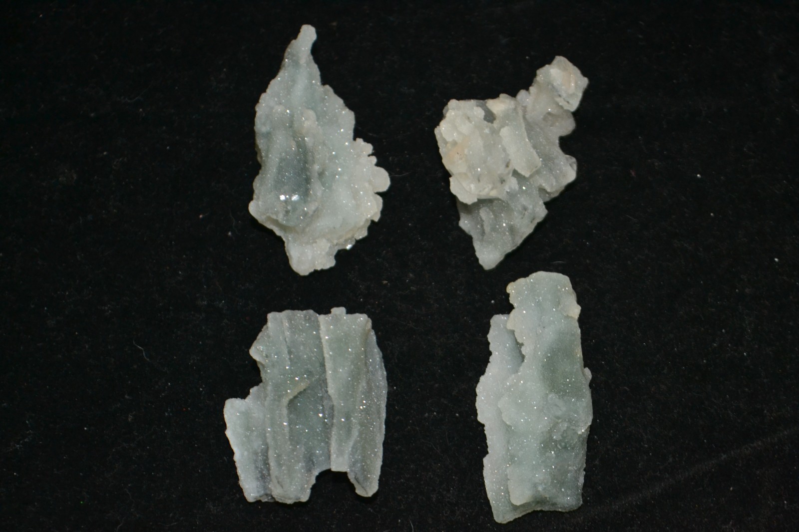 chalcedony Stallacite Lot 4 NOS  Mineral Specimen – India #2151