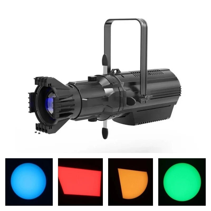 new 19/26/36/50°RGBAL 5in1 400W LEKO LED profile spot ellipsoidal TV light