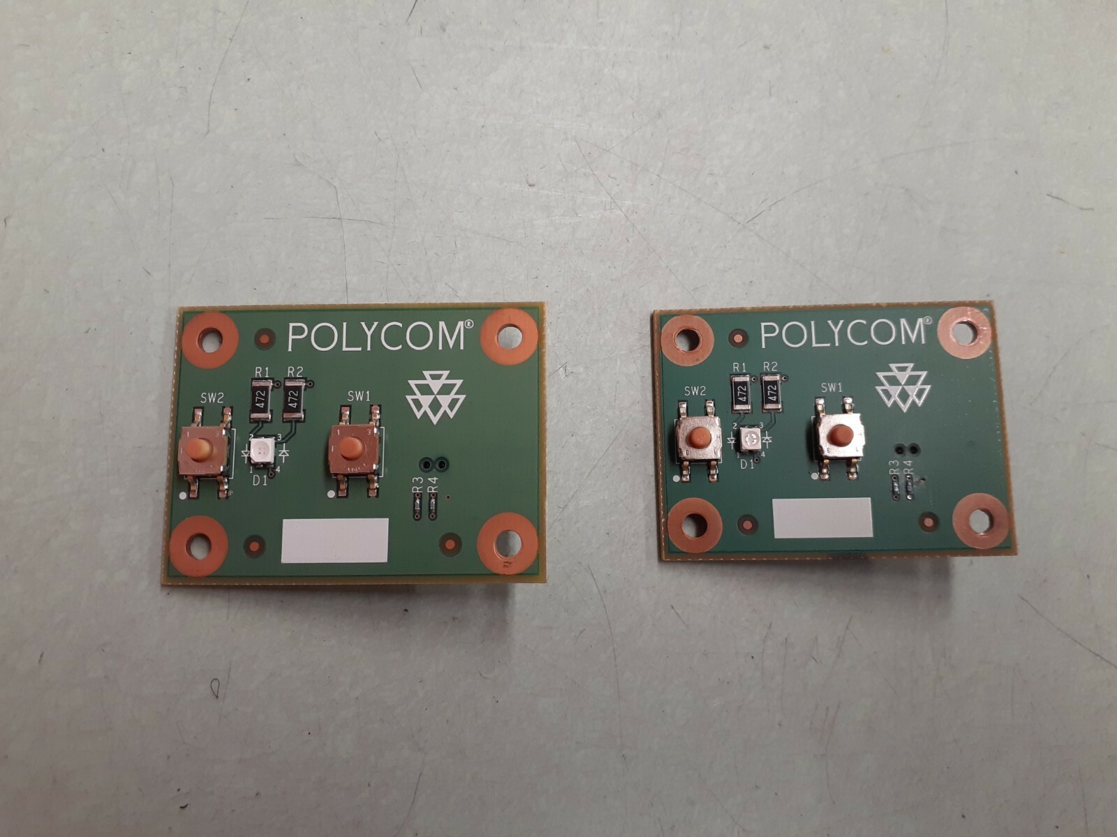 (2) POLYCOM 2202-24422-002 REV B2 Switch Board
