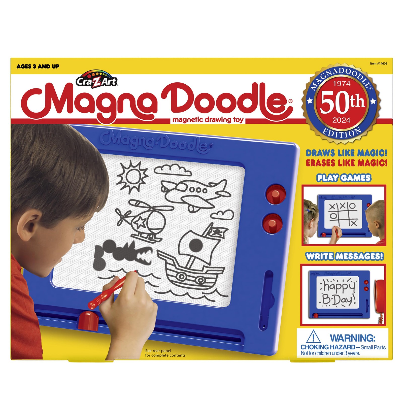 Retro Magna Doodle - 50 Years of Creative Fun – Classic Magnetic Drawing Boar...