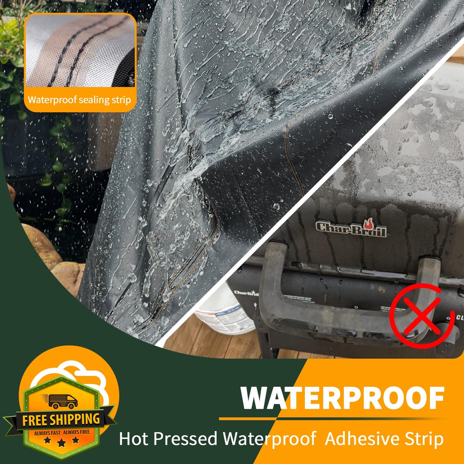 Enzeno Black Grill Cover for Blackstone 22"-28"