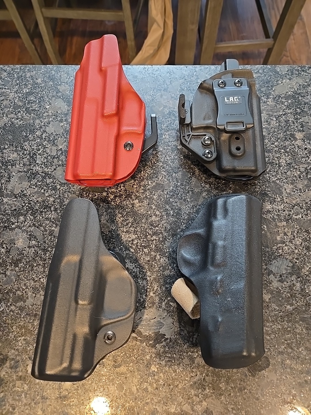 Lot Of 4 Holsters Appendix For Glock? LAG Tactical Holster Etc