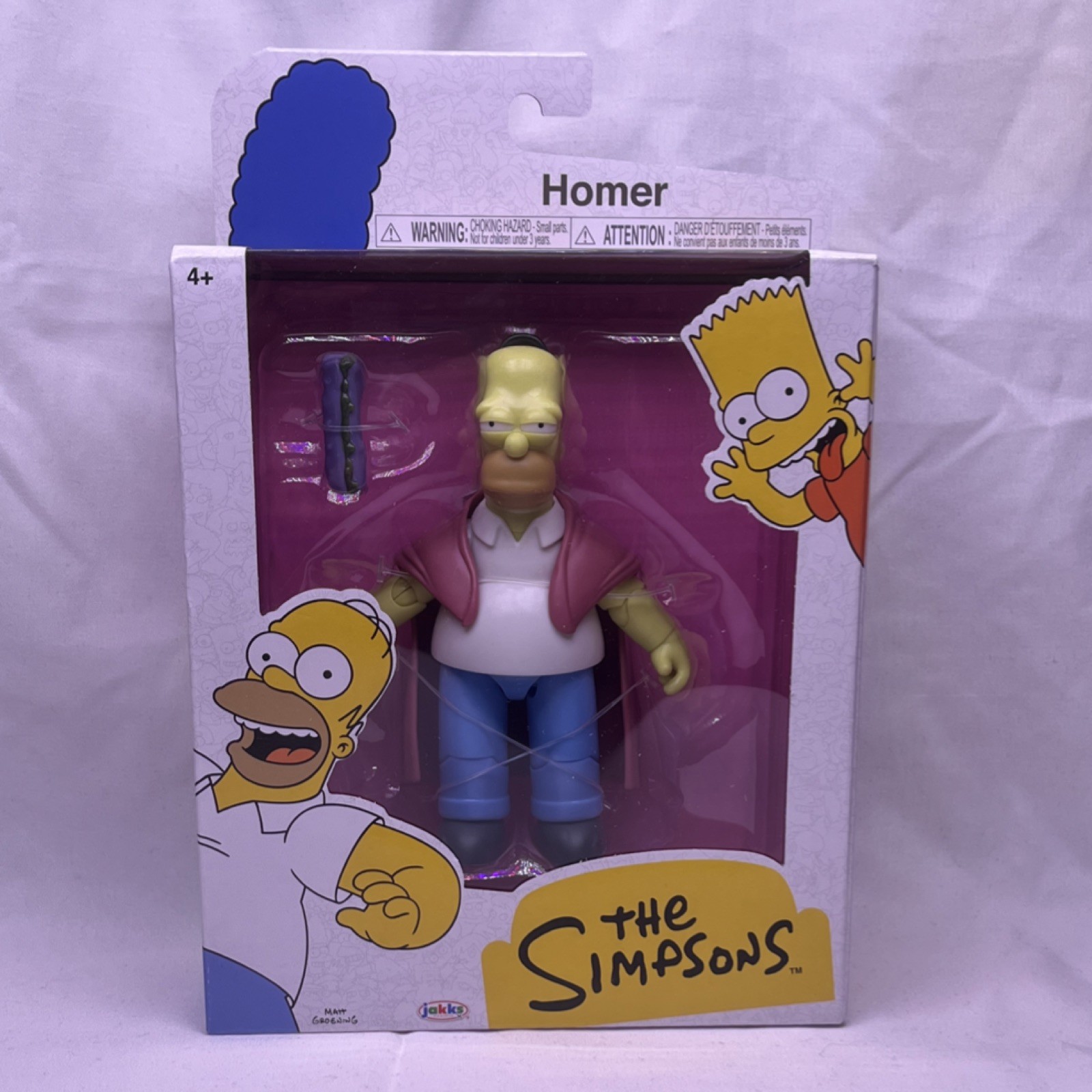Jakks Pacific The Simpsons Homer Simpson Figure Plastic 2025 “Hoagie Homer”
