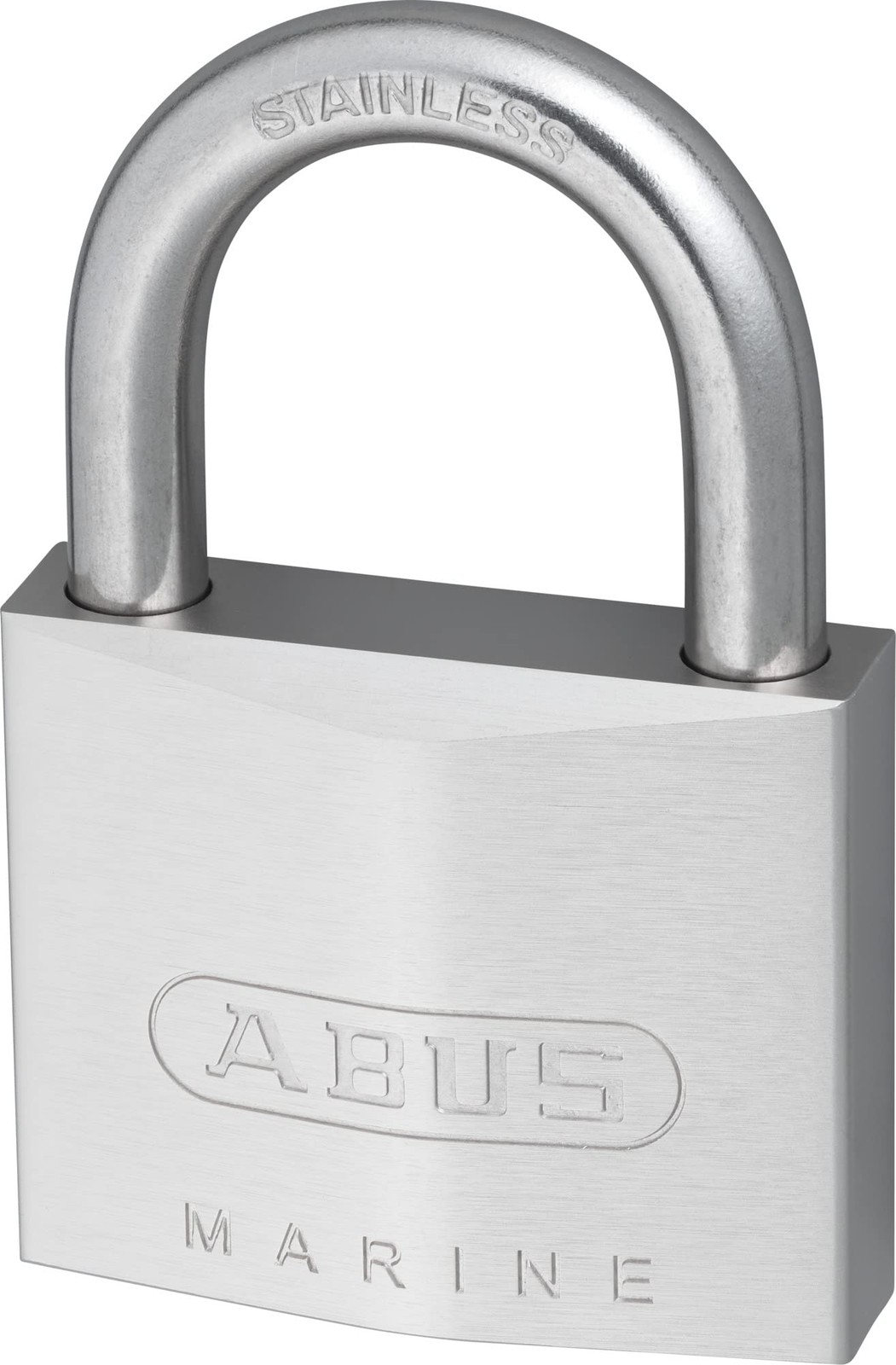 ABUS 75IB/50 KD Marine Grade Chrome Plated Brass Padlock, Stainless Silver 