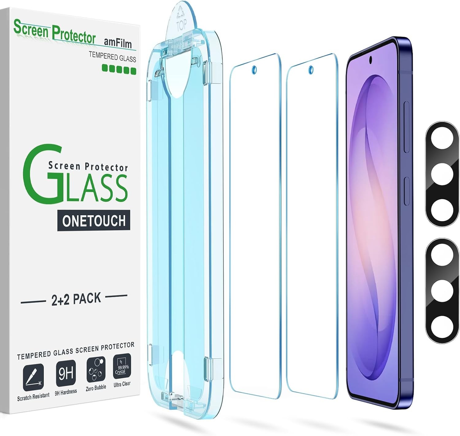 2+2 Pack Auto-Alignment OneTouch Screen Protector for Samsung Galaxy S26 Ultra,