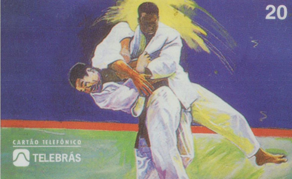 3687 Used Phonecard Brazil Judo 18* Br-Telebras-262-18*
