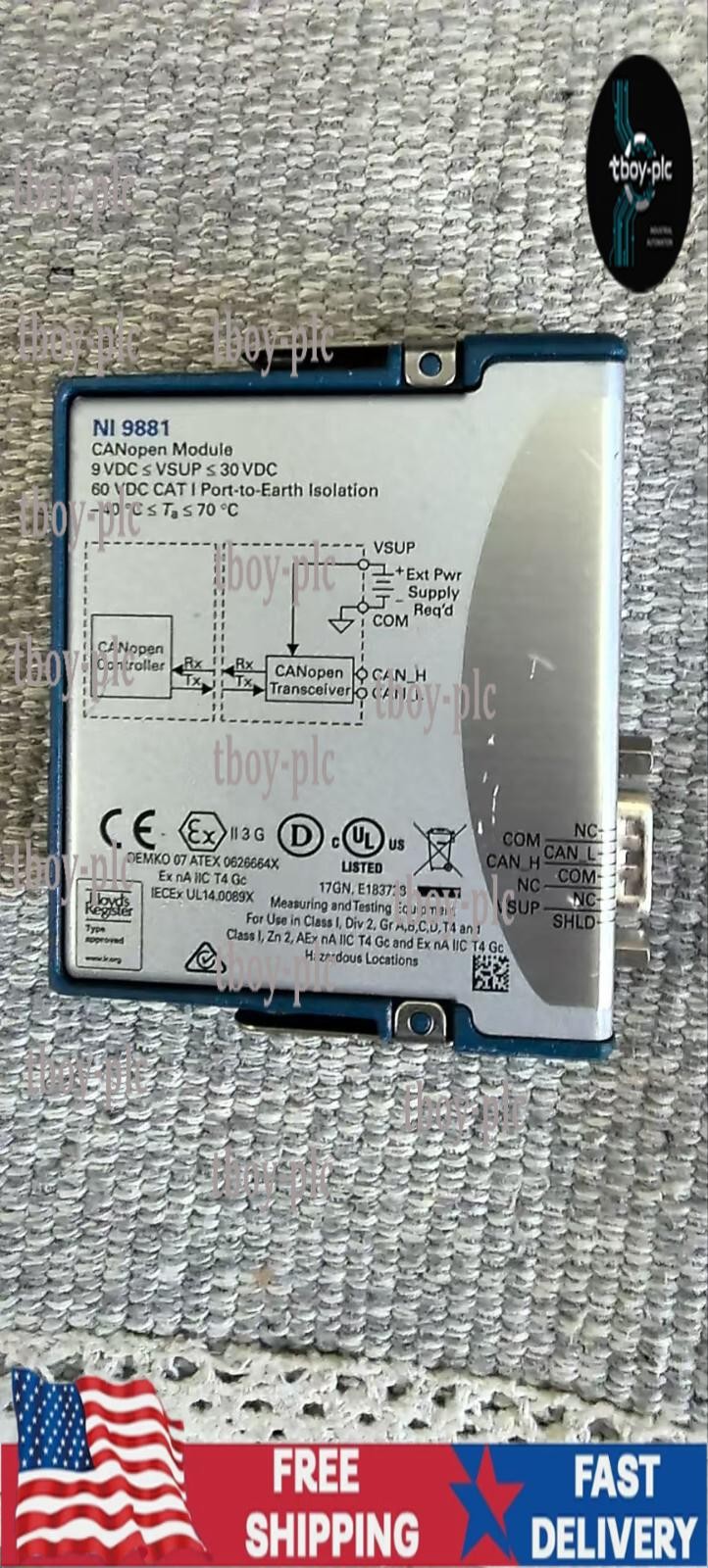 US Free TAX NI,NI-9881 CANopen Module.