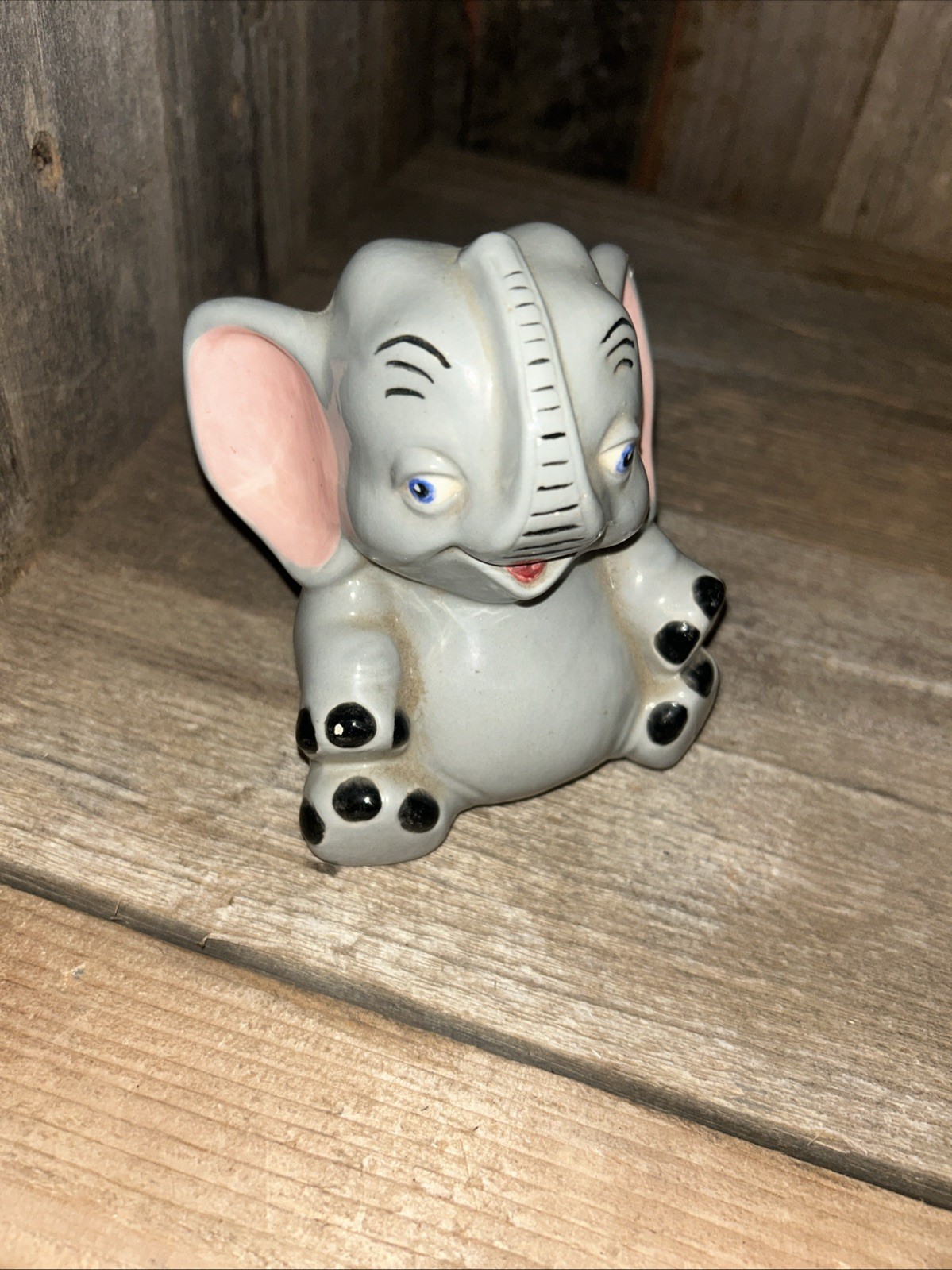 Elephant Ceramic Bank Vintage