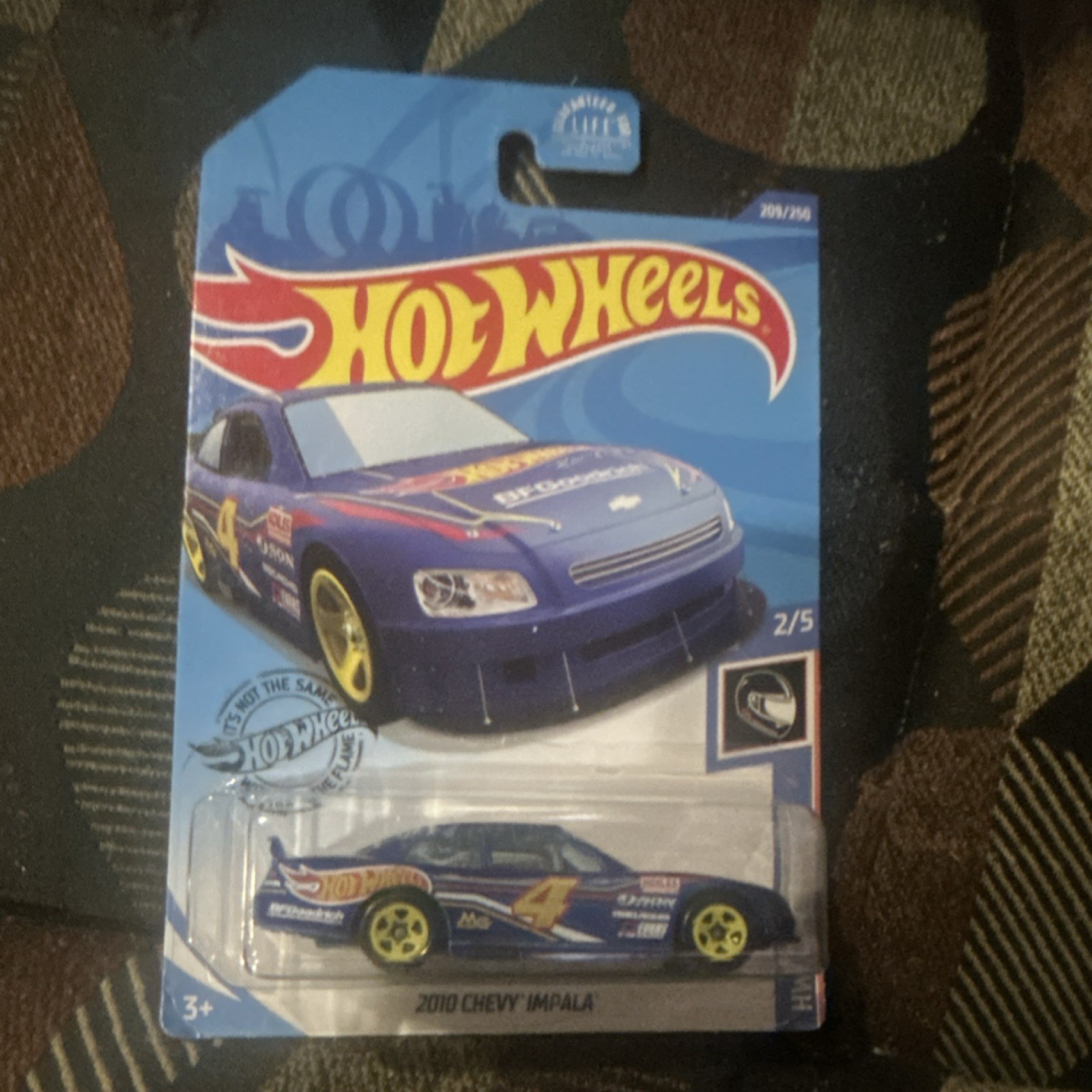 Hot Wheels Chevy Impala HW Race Team 1:64 Diecast Car Blue 2010