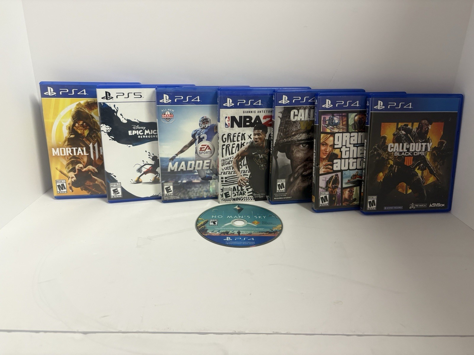 Sony, EA Sports, Disney PlayStation Game Lot Mortal Kombat, Madden, NBA, GTA