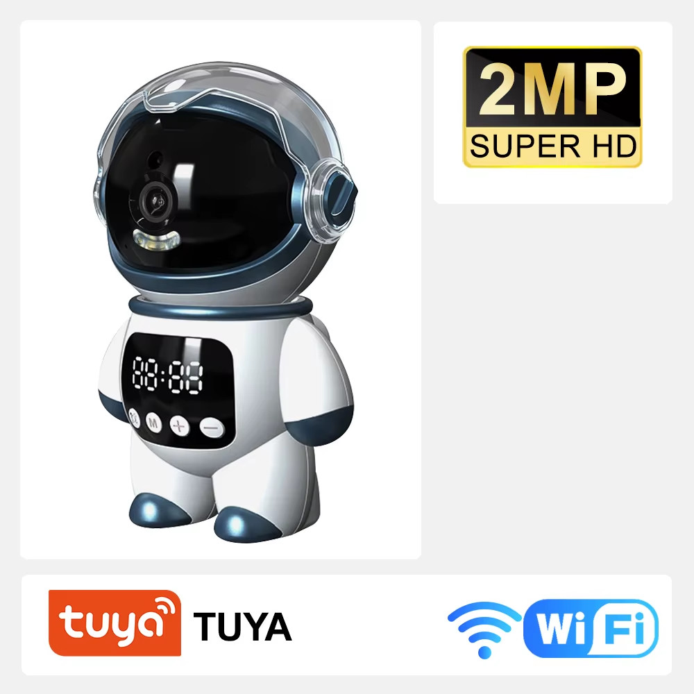 Tuya Smart Astronaut Wireless IP PTZ Camera 5MP Wifi Indoor Robot Baby Monitor T
