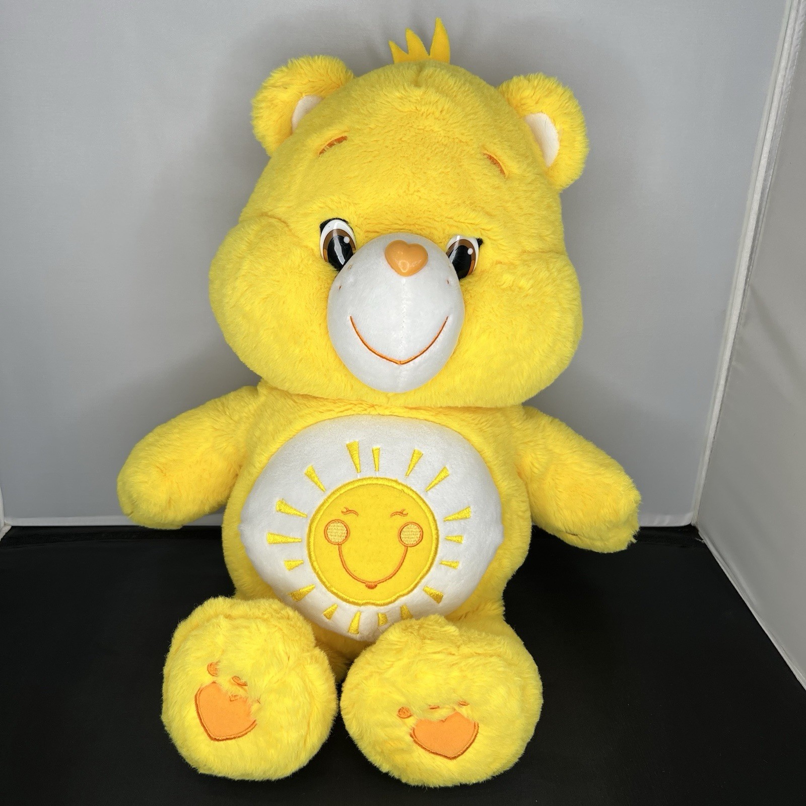 2015 Care Bears Funshine Bear Jumbo Plush 20" Yellow Sun Cute