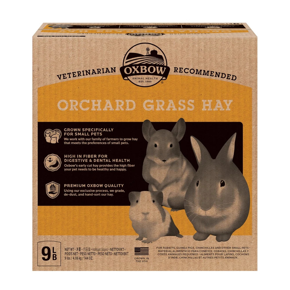 Oxbow Animal Health Orchard Grass Hay - All Natural Grass Hay for Chinchill